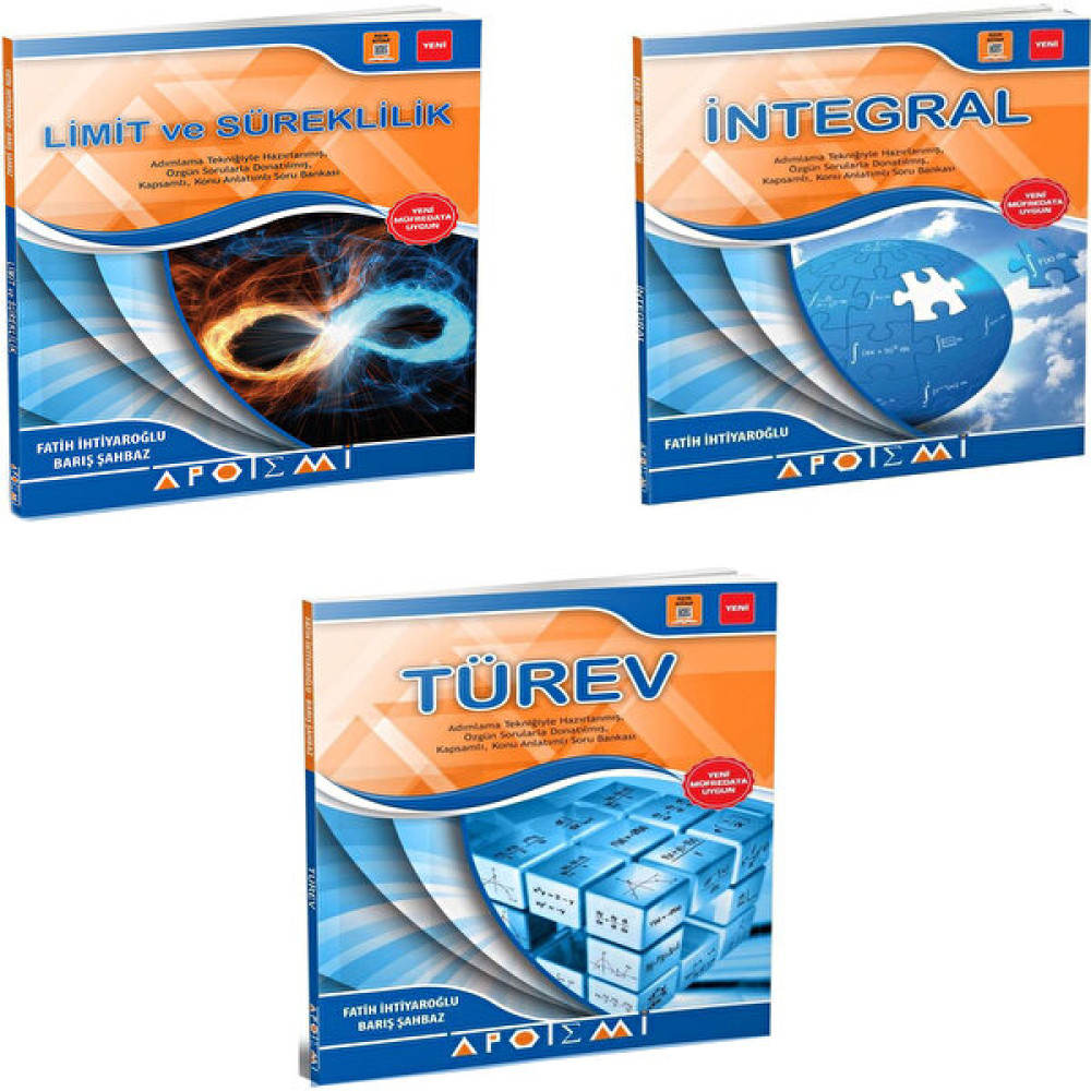 Apotemi Limit ve Süreklilik + İntegral + Türev 3 Lü Set Matematik Fiyatı