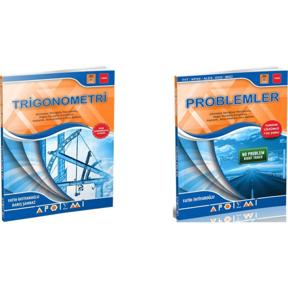 Apotemi Trigonometri + Problemler 2 Li Set Kaynak Kitapları Fiyatı
