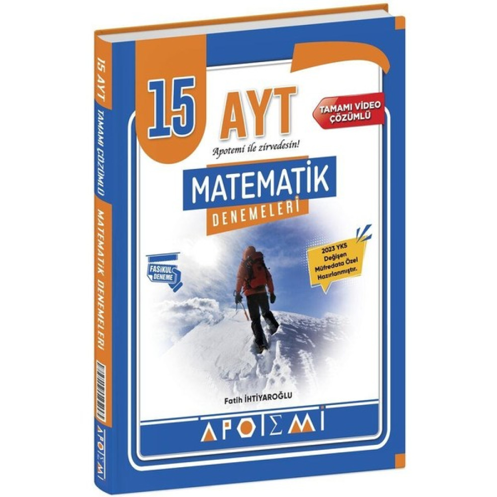 Apotemi Yayıncılık Apotemi Yayınları AYT Matematik 15 Deneme Özel Baskı Temel Yeterlilik Testi (TYT) Fiyatı