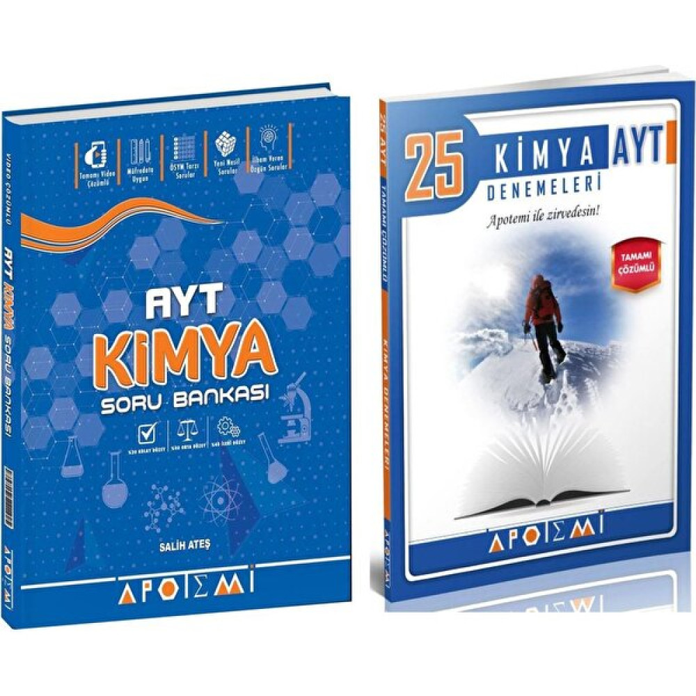 Apotemi Yayınları Apotemi Ayt Kimya Soru Bankası ve Deneme Seti 2 Kitap Temel Yeterlilik Testi (TYT) Fiyatı