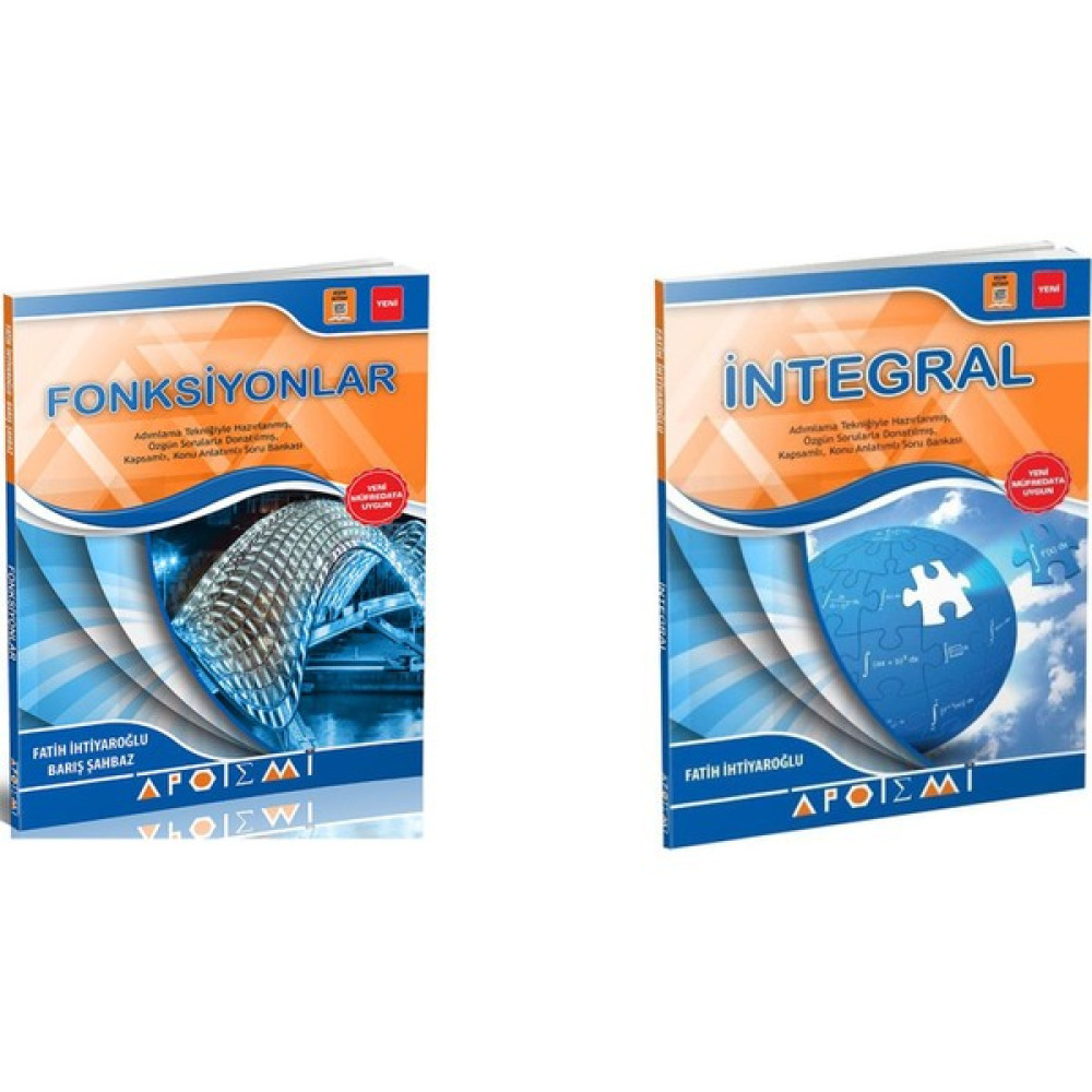 Apotemi Yayınları Apotemi Fonksiyonlar + Integral 2 Li Set Kaynak Kitapları Fiyatı