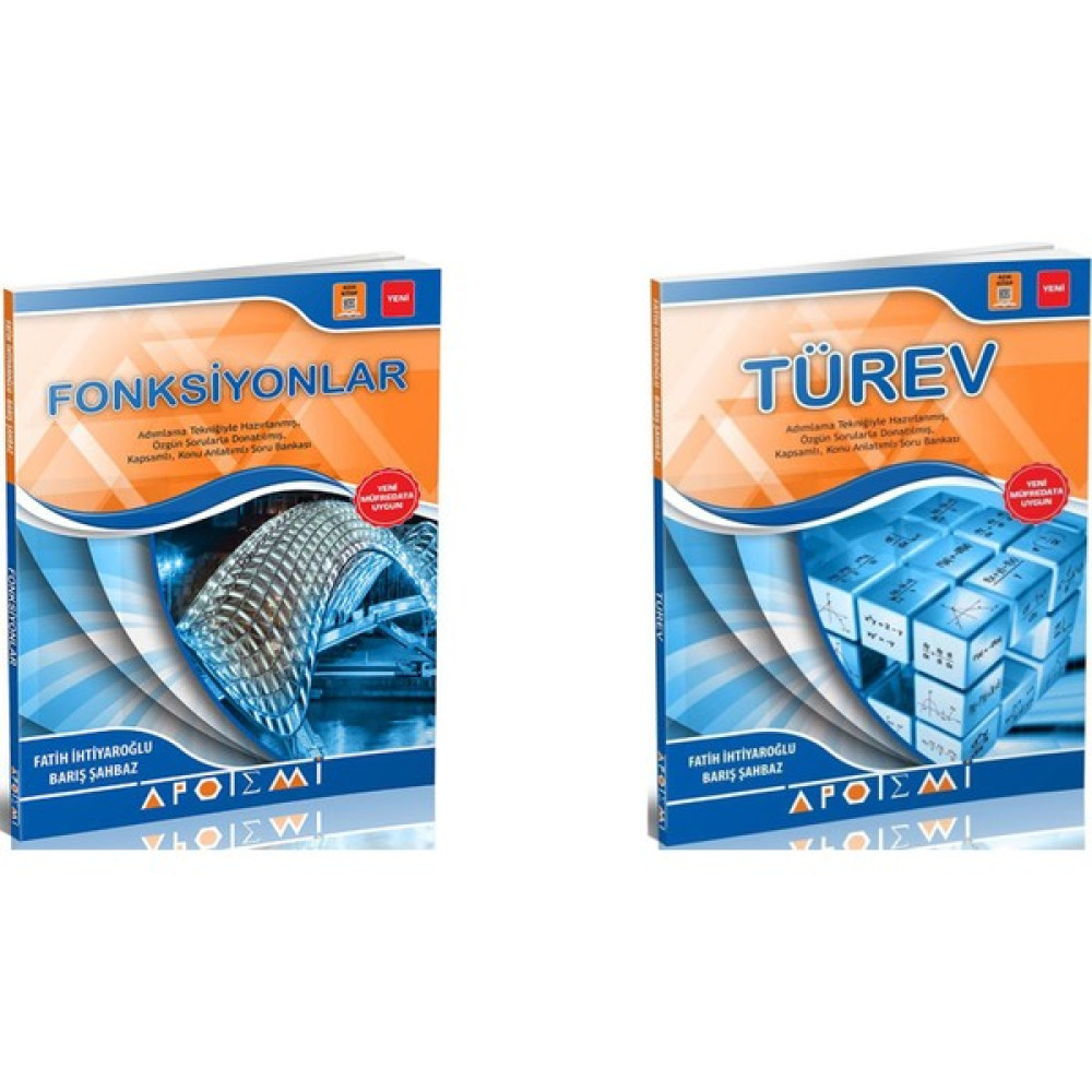 Apotemi Yayınları Fonksiyonlar + Türev 2 Li Set Matematik Fiyatı