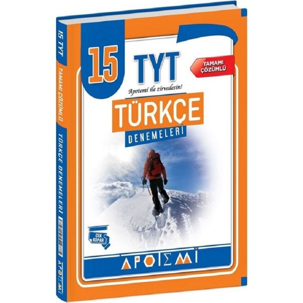 Apotemi Yayınları Tyt Türkçe 15 Deneme Temel Yeterlilik Testi (TYT) Fiyatı
