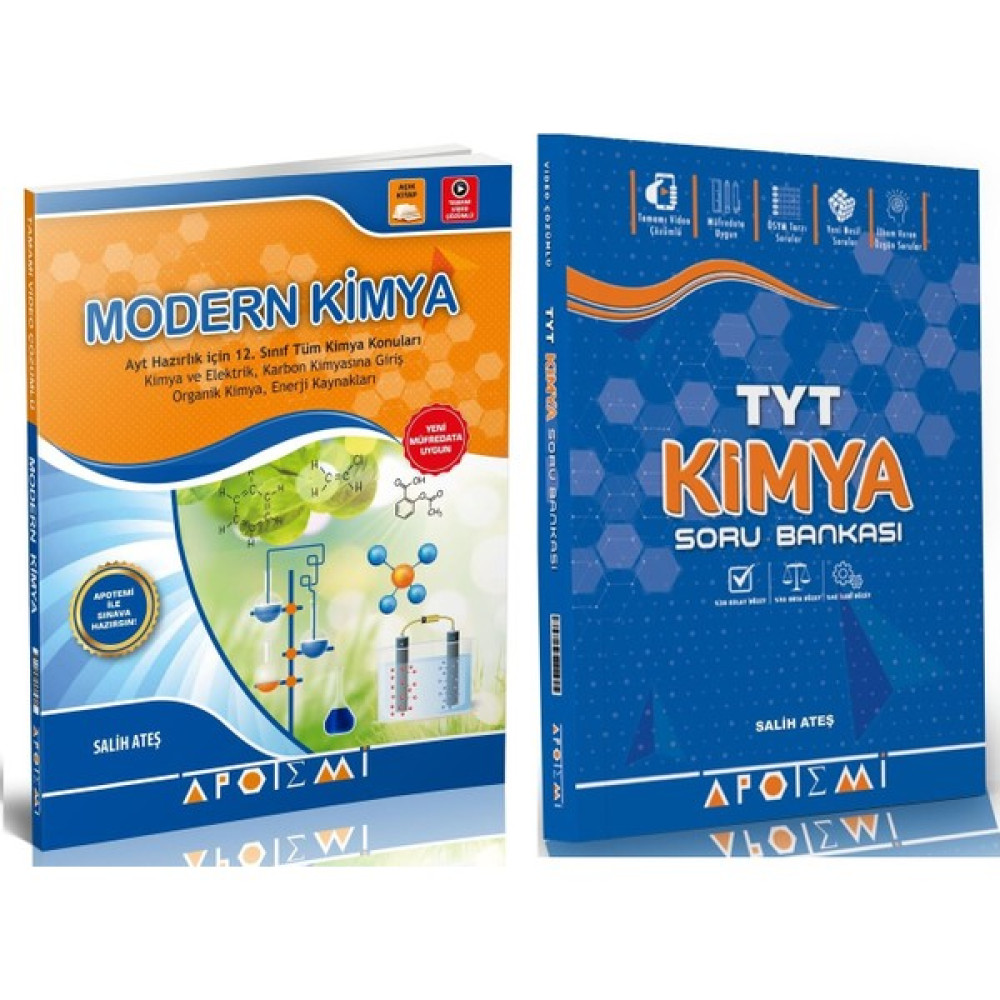 Apotemi Yayınları YKS AYT Modern Kimya & Apotemi TYT Soru Bankası Kimya Temel Yeterlilik Testi (TYT) Fiyatı