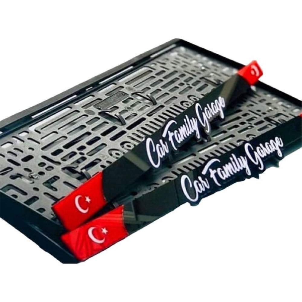 Appcity Kişiye Özel Lüx Bayraklı Tasarım 3D Çıkıntılı Pleksi Plakalık Oto Boyaları Fiyatı