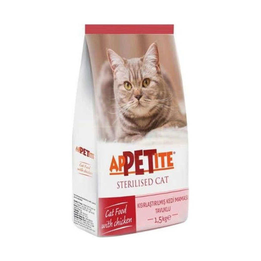 Appetite Sterilised Kısırlaştırılmış Tavuklu Kuru Kedi Maması Evcil Hayvan Ürünleri Fiyatı