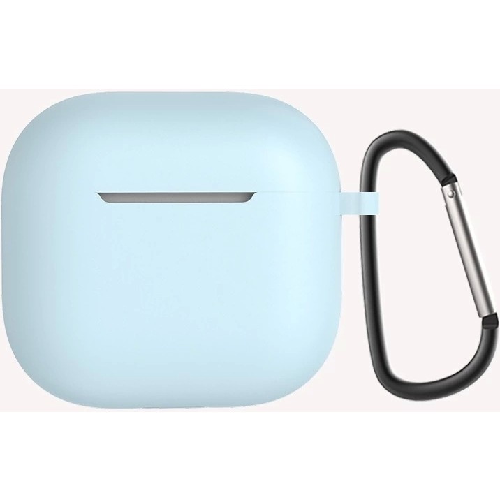 Apple Airpods 4 Kılıfı Uyumlu Silikon Kılıf Şarj Bölümü Tıpalı Soft Yumuşak Kablosuz Şarj Destekli Kapak - Açık Mavi Cep Telefonu Kılıfı Fiyatı