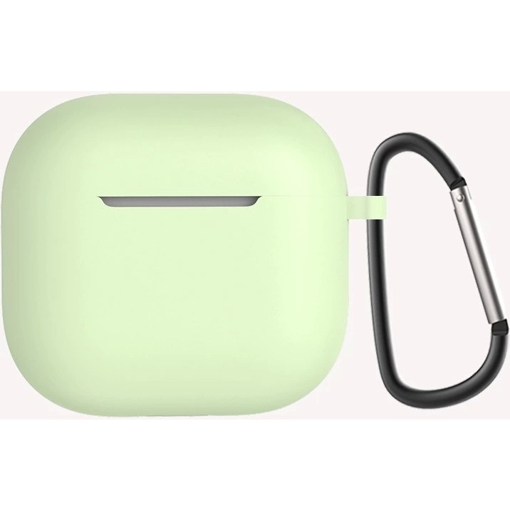 Apple Airpods 4 Kılıfı Uyumlu Silikon Kılıf Şarj Bölümü Tıpalı Soft Yumuşak Kablosuz Şarj Destekli Kapak - Açık Yeşil Cep Telefonu Kılıfı Fiyatı