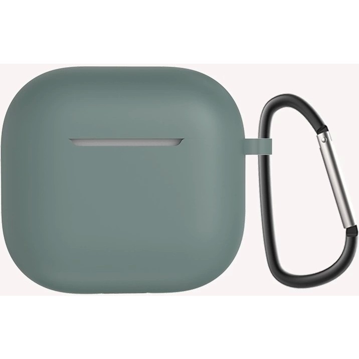 Apple Airpods 4 Kılıfı Uyumlu Silikon Kılıf Şarj Bölümü Tıpalı Soft Yumuşak Kablosuz Şarj Destekli Kapak - Koyu Yeşil Cep Telefonu Kılıfı Fiyatı