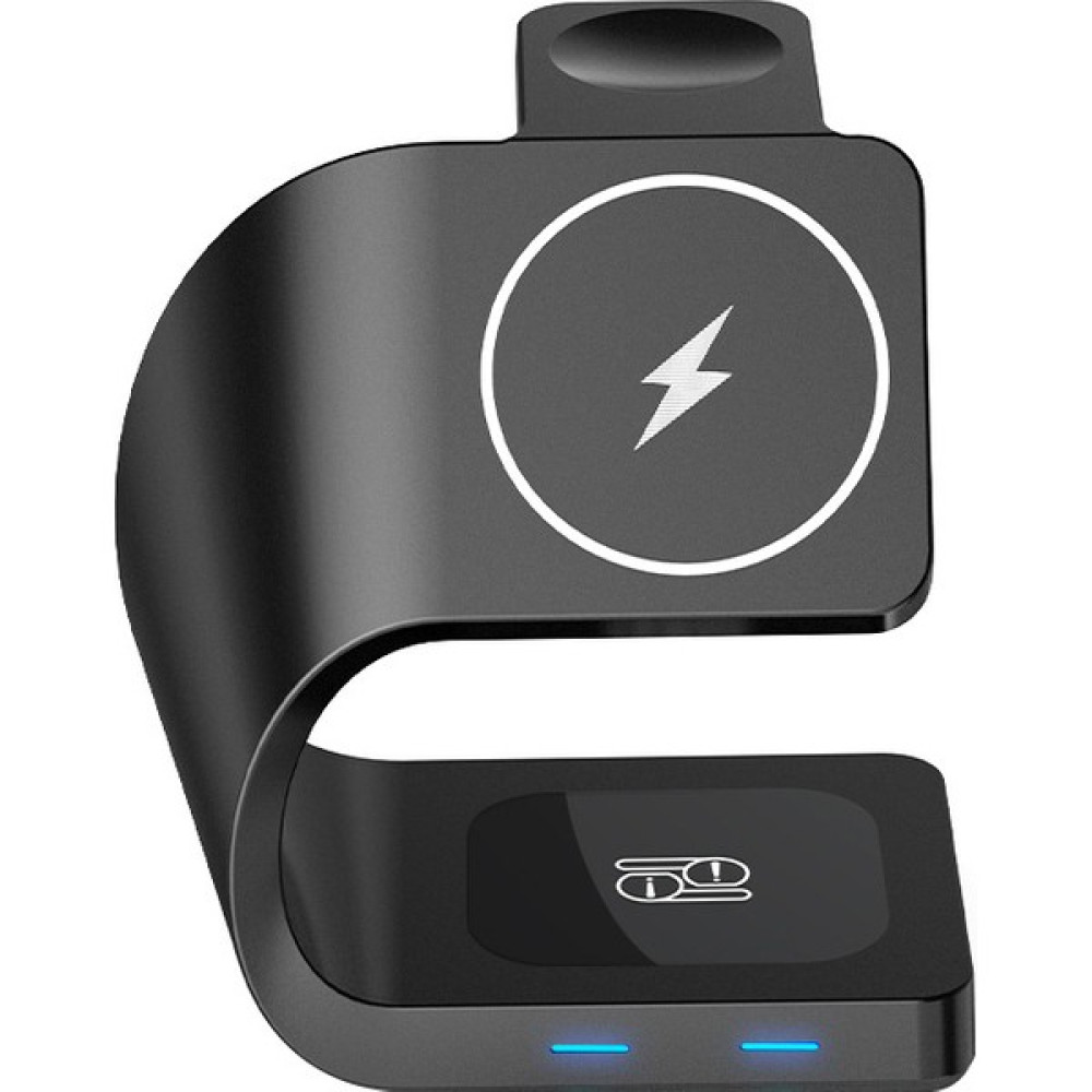Apple Cep Telefonu Izle Kulaklık Hepsi Bir Arada Kablosuz Şarj Için Manyetik Üçü Bir Arada Kablosuz Şarj Cihazı (Yurt Dışından) - Kırmızı - Siyah Cep Telefonu Şarj Cihazı Fiyatı