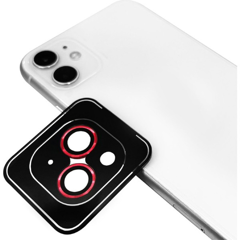 Apple iPhone 11 Kamera Lens Koruyucu Renkli Tasarım Kolay Takma Aparatlı (Cl-11) - Kırmızı Cep Telefonu Ekran Koruyucusu Fiyatı