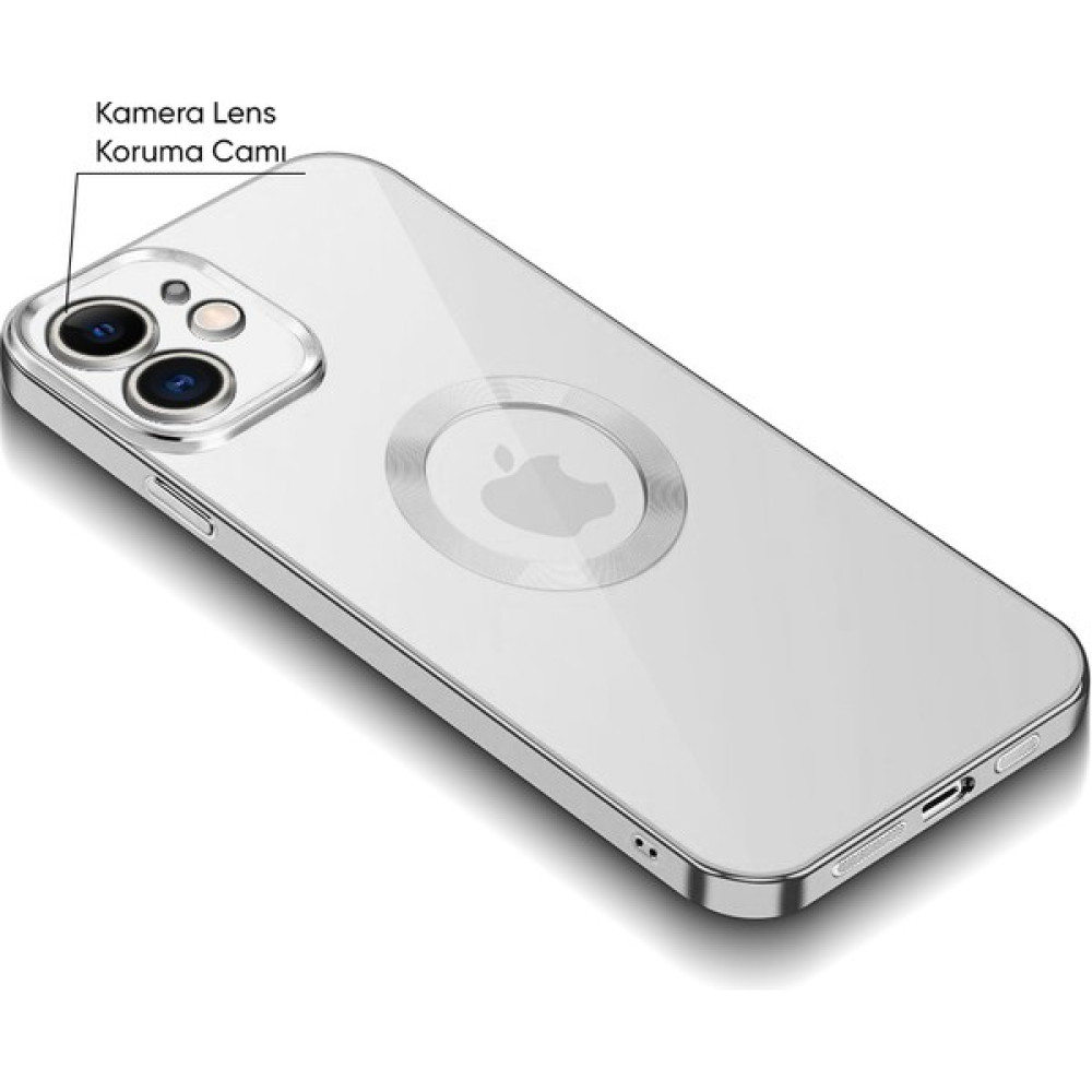 Apple iPhone 11 Kılıf Zebana Glint Silikon Kılıf Gri Cep Telefonu Kılıfı Fiyatı