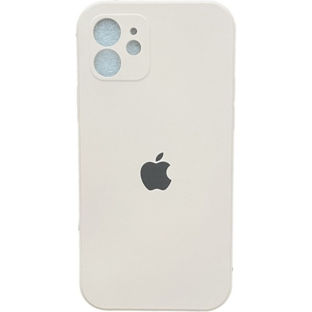 Apple iPhone 12 Kamera Korumalı Toz Pembe Logolu Lansman Kılıf - Beyaz Cep Telefonu Kılıfı Fiyatı
