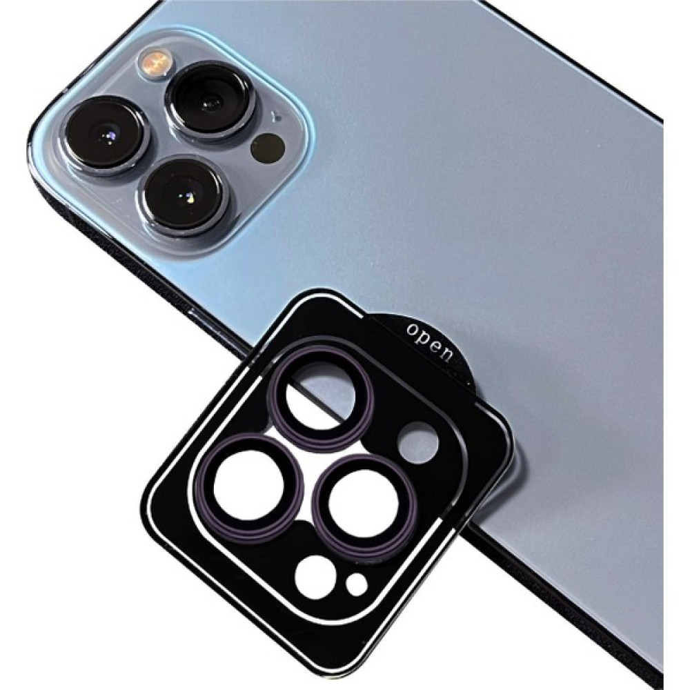 Apple iPhone 14 Pro Max Kamera Lens Koruyucu Renkli Tasarım Kolay Takma Aparatlı (Cl-11) - Derin Mor Cep Telefonu Ekran Koruyucusu Fiyatı