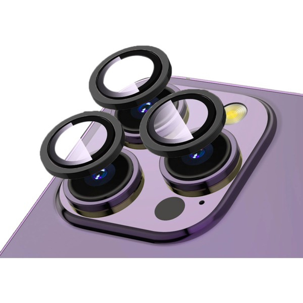 Apple iPhone 14 Pro Max Uyumlu Safir Kamera Lens Koruyucu - Siyah - Apple iPhone 14 Pro Max Cep Telefonu Ekran Koruyucusu Fiyatı
