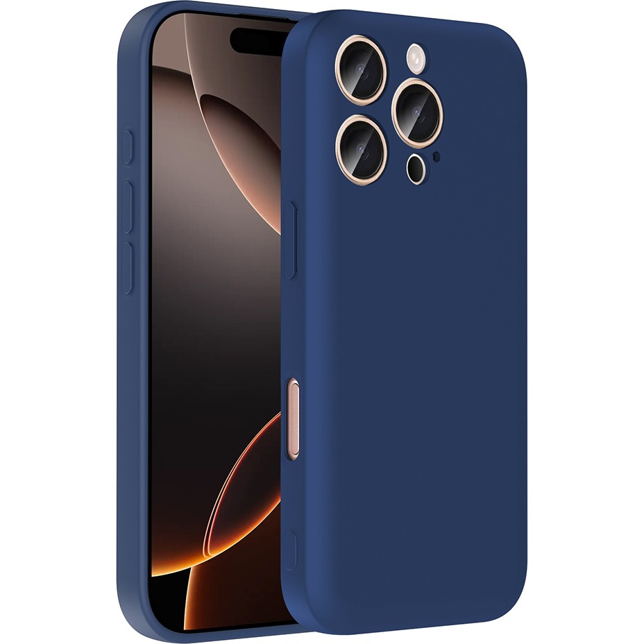Apple iPhone 16 Pro Max Kılıf Kamera Korumalı Gizli Kartlık Hazneli Zr-Vitra - Lacivert Cep Telefonu Kılıfı Fiyatı