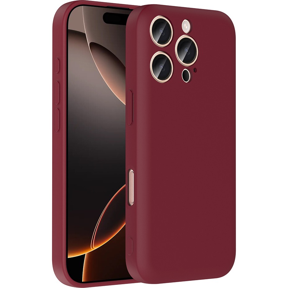 Apple iPhone 16 Pro Max Kılıf Kamera Korumalı Gizli Kartlık Hazneli Zr-Vitra - Mürdüm Cep Telefonu Kılıfı Fiyatı
