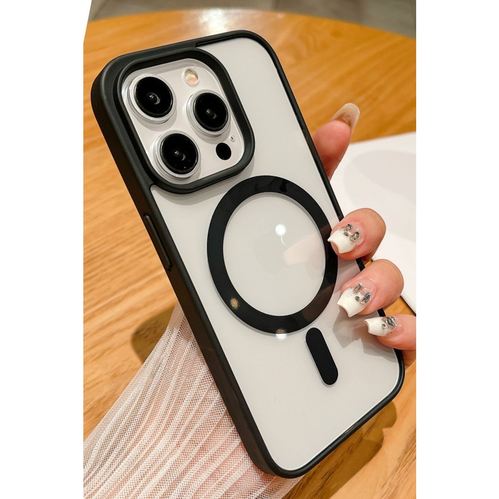 Apple iPhone 16 Pro Max Uyumlu Magsafe Wireless Şarj Özellikli Silikon Kamera Çıkıntılı Rema Kılıf Cep Telefonu Kılıfı Fiyatı