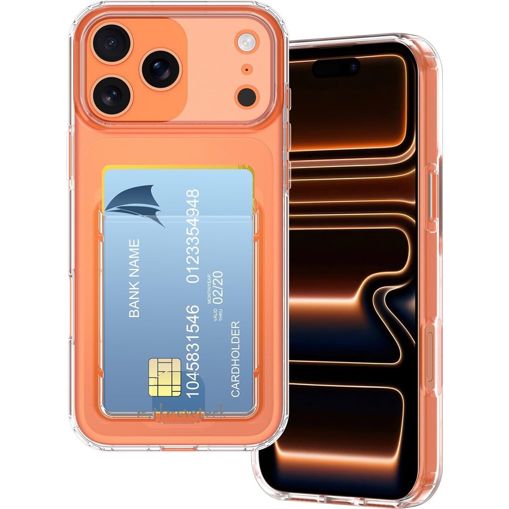 Apple iPhone 17 Pro Kılıf Kamera Koruma ve Köşe Korumalı Kartlıklı Cüzdanlı Darbeye Dayanıklı Kapak - Şeffaf Cep Telefonu Kılıfı Fiyatı