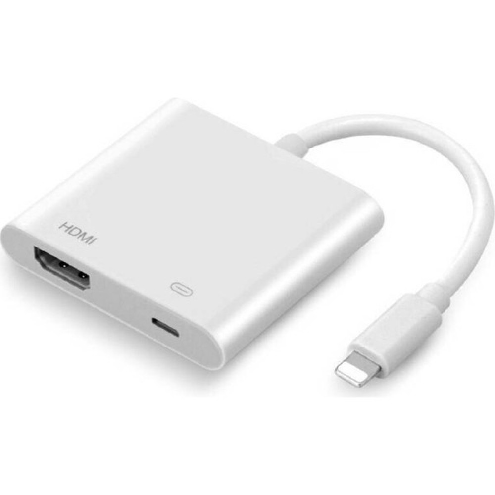 Apple iPhone iPad 5 6 7 8 Artı x Yıldırım HDMI Dijital Av Adaptörü Kablosu - Beyaz Bilgisayar Çevirici ve Adaptörü Fiyatı