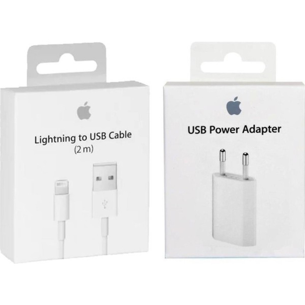 Apple iPhone Şarj Aleti, 2 Metre Kablo ve Başlık Seti, Garantili ve Seri Numaralı Orj Ürün - Beyaz Cep Telefonu Şarj Cihazı Fiyatı