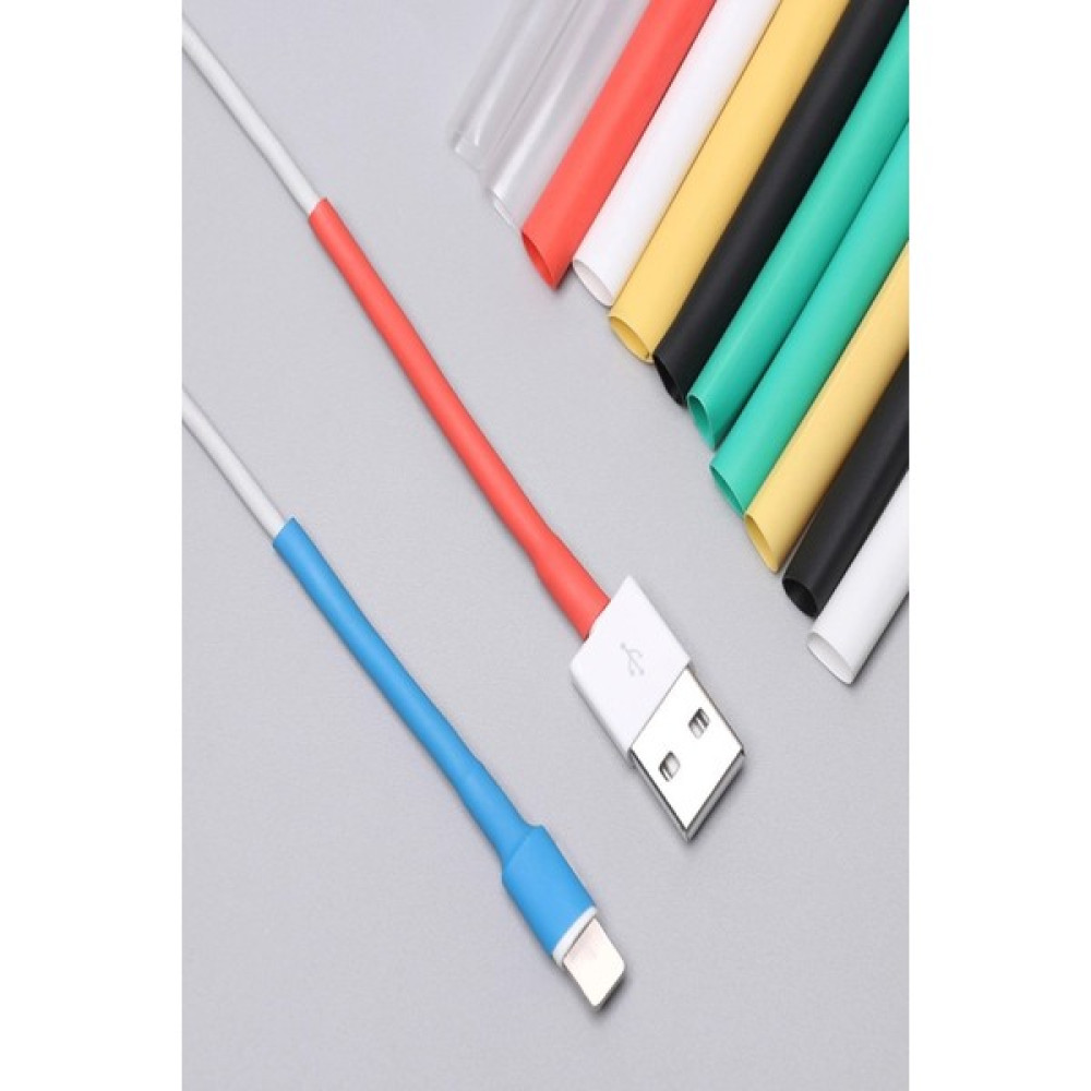 Apple Iphone Şarj Kablosu Koruyucu Isıyla Daralan 12 Adet 6,4 mm Karışık Renk Makaron Kablo Kılıf Elektrikli El Aletleri Fiyatı