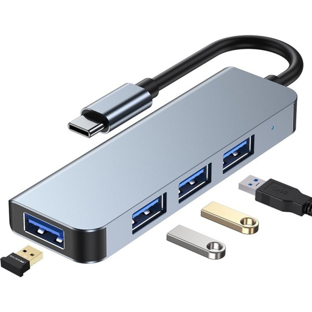 Apple Macbook 13.3' Pro 2022 M2 USB Çoklayıcı 4 In 1 & Şarj Kablo Adaptör Type-C Hub - Gri Bilgisayar Çevirici ve Adaptörü Fiyatı