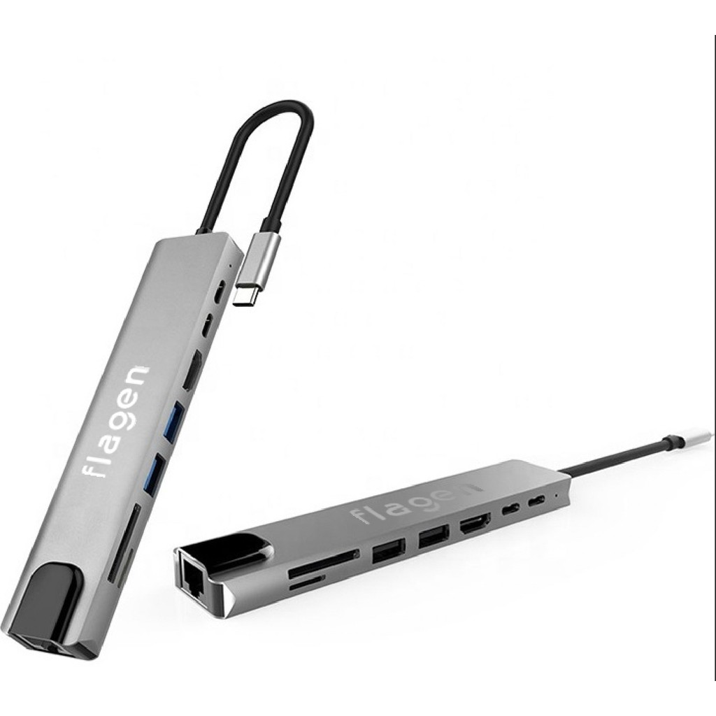 Apple Macbook Air M2 Type-C Çoğaltıcı 8 In 1 Ethernet Sd USB HDMI - Gri Bilgisayar Çevirici ve Adaptörü Fiyatı