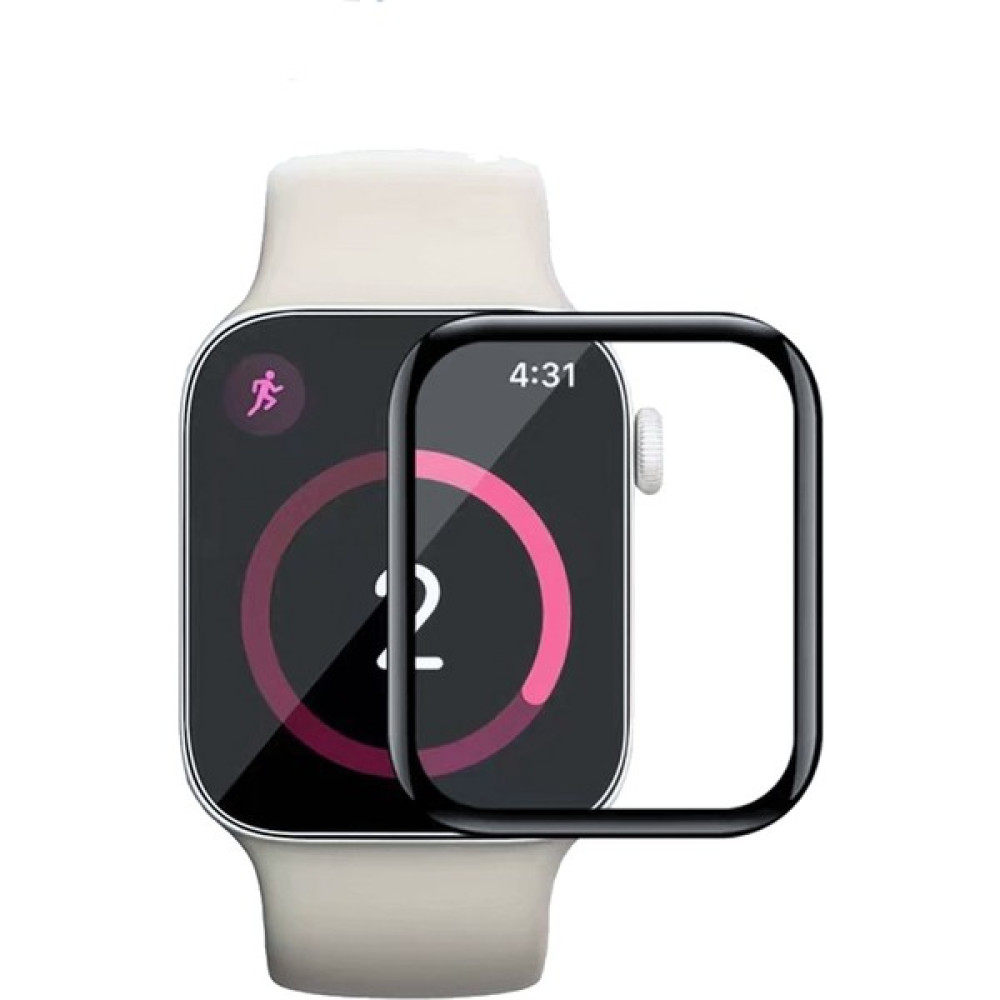 Apple Watch 7 45MM Ekran Koruyucu 3D Kavisli Full Kaplama Pmma - Siyah - Şeffaf Giyilebilir Teknoloji Aksesuarları Fiyatı