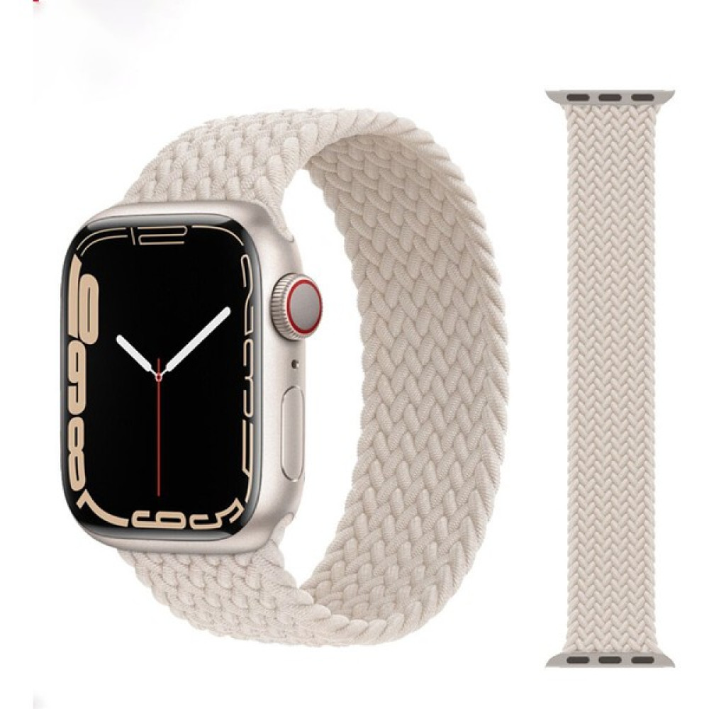Apple Watch Seri 7 41 mm M/l Size Solo Loop Örgü Tekstil Kordon - Gri Giyilebilir Teknoloji Aksesuarları Fiyatı