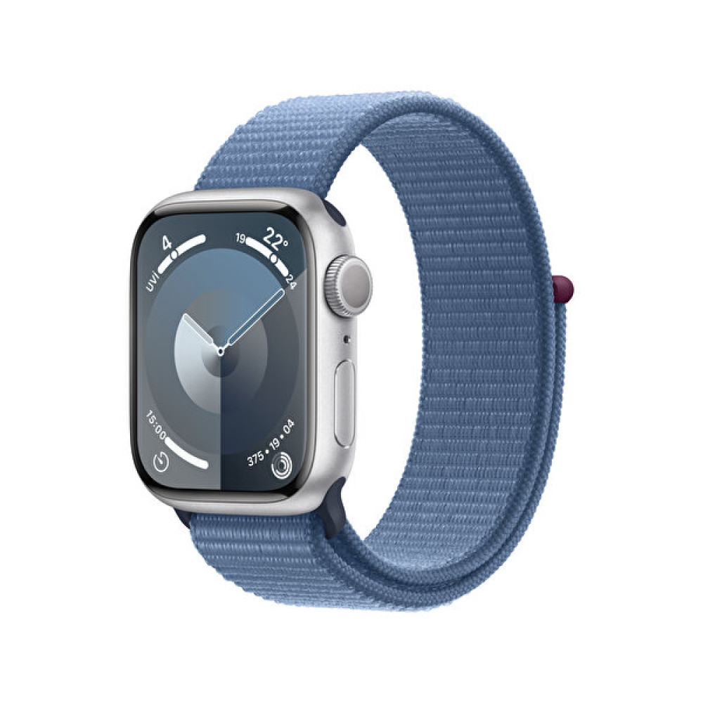 Apple Watch Series 9 GPS 41mm Silver Aluminium Case with Storm Blue Sport Band - S/M Akıllı Saat Fiyatı