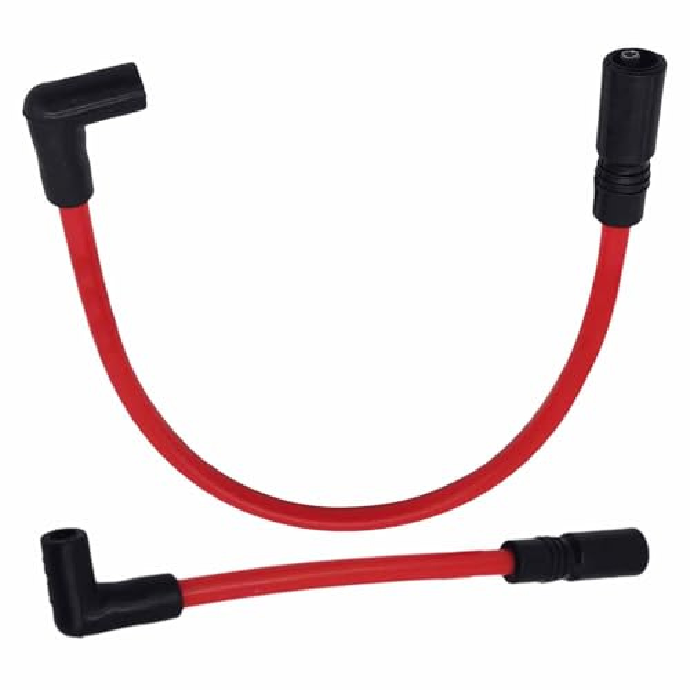 ApplianPar 10.4mm Spark Plug Wires Set Applicable for Harley Davidson Big Twin FXD Dyna Softail Red