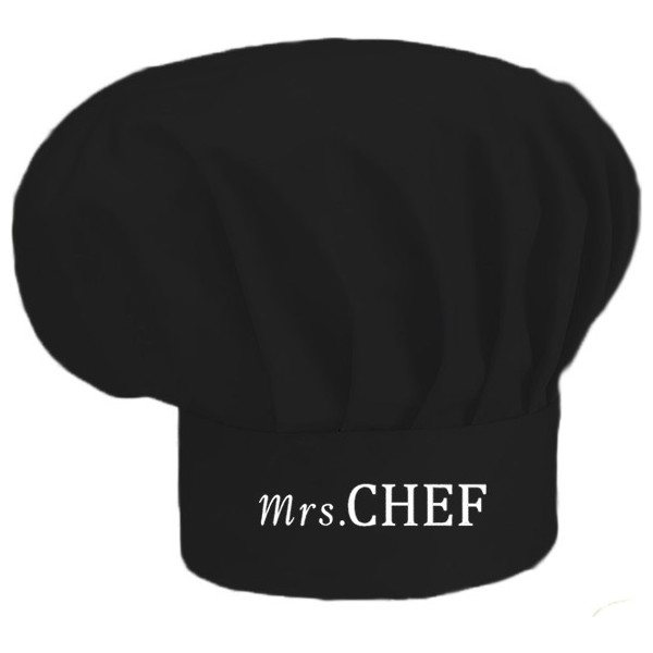 Apr10 Mrs.chef Nakış Işlemeli Mantar Kep Aşçı Şef Şapkası - Standart - Siyah Diğer Fiyatı