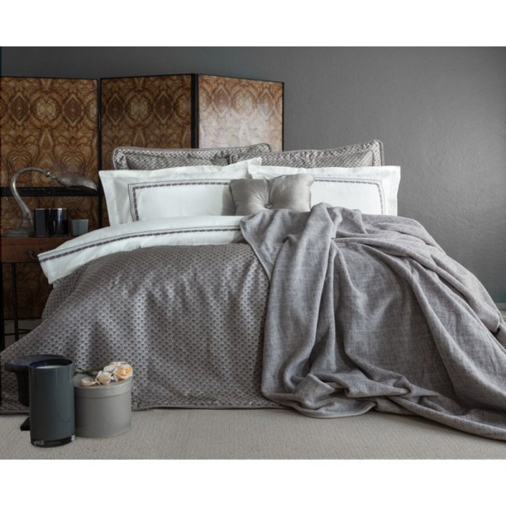 Apricitas Home Aster Gri Çeyiz Seti Battaniyeli %100 Pamuk Nevresim 10 Parça - 200 x 220 cm Nevresim Takımı Fiyatı