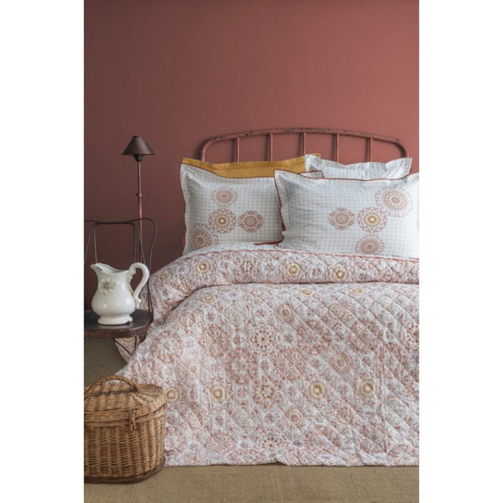 Apricitas Home Celeste Tek Kişilik Kapitoneli Dört Mevsim Nevresim Takımı Complete Set - 180 x 230 cm - Bakır Nevresim Takımı Fiyatı