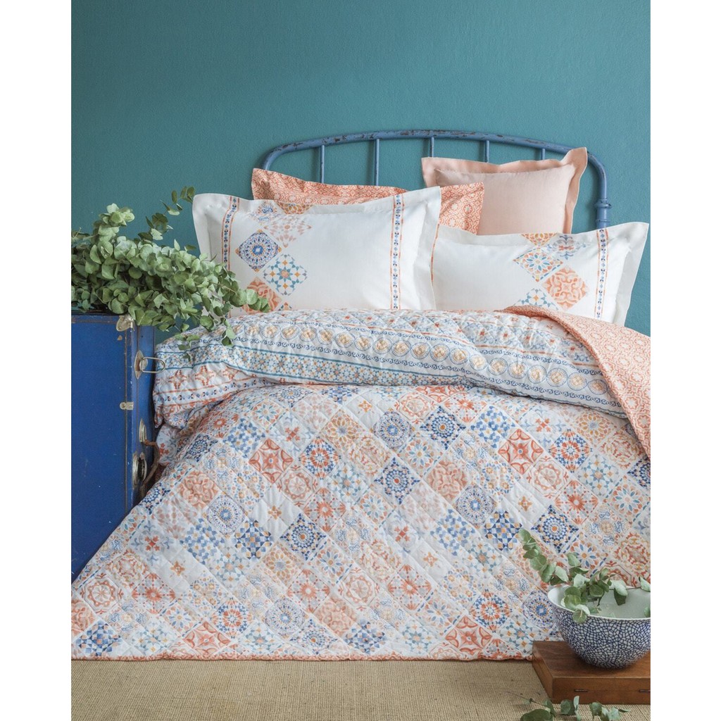 Apricitas Home Elliot Tek Kişilik %100 Pamuklu Kapitoneli Nevresim Takımı - Turuncu - 180 x 230 cm Nevresim Takımı Fiyatı