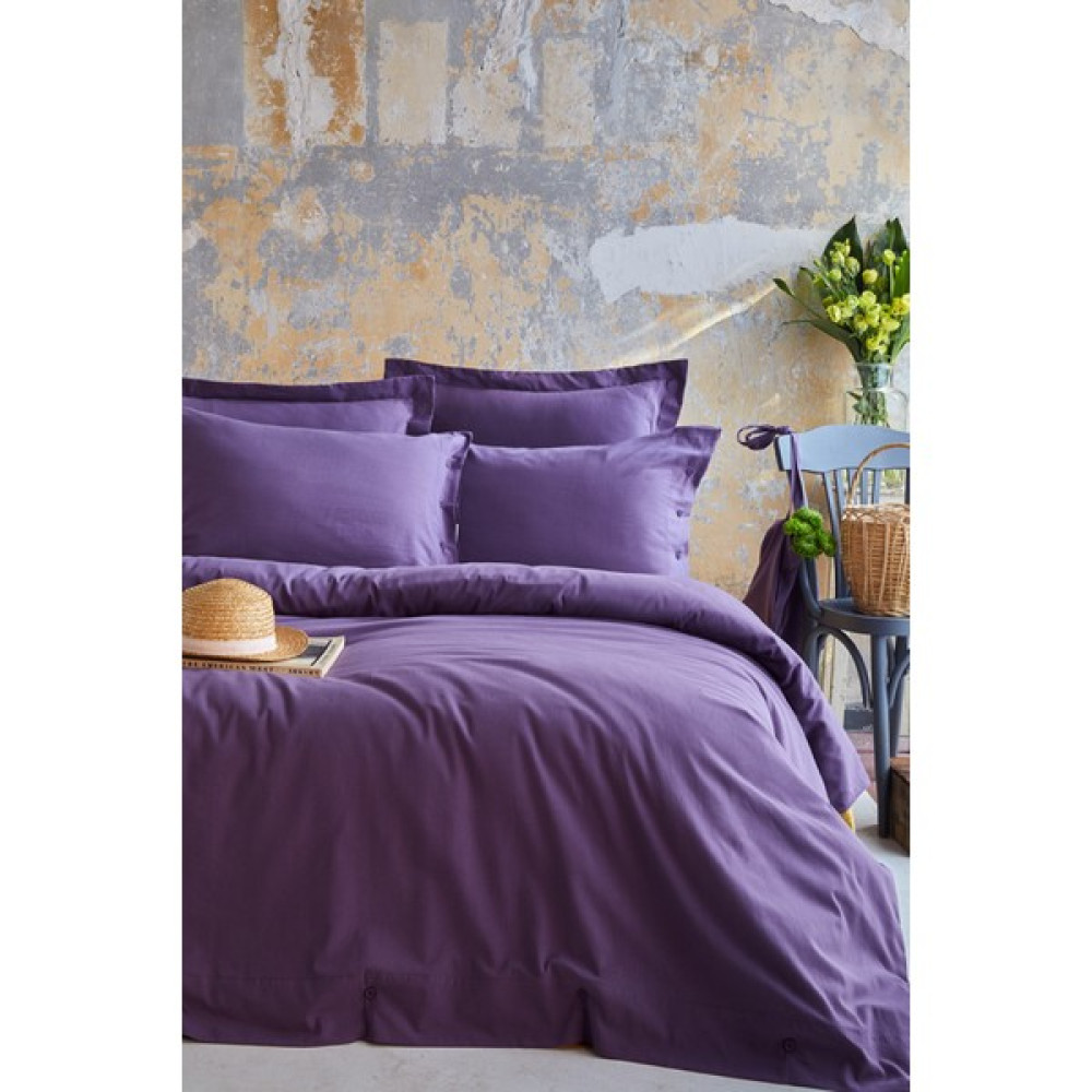 Apricitas Home Essential Mürdüm Tek Kişilik %100 Pamuk Nevresim Takımı - 160 x 220 cm Nevresim Takımı Fiyatı