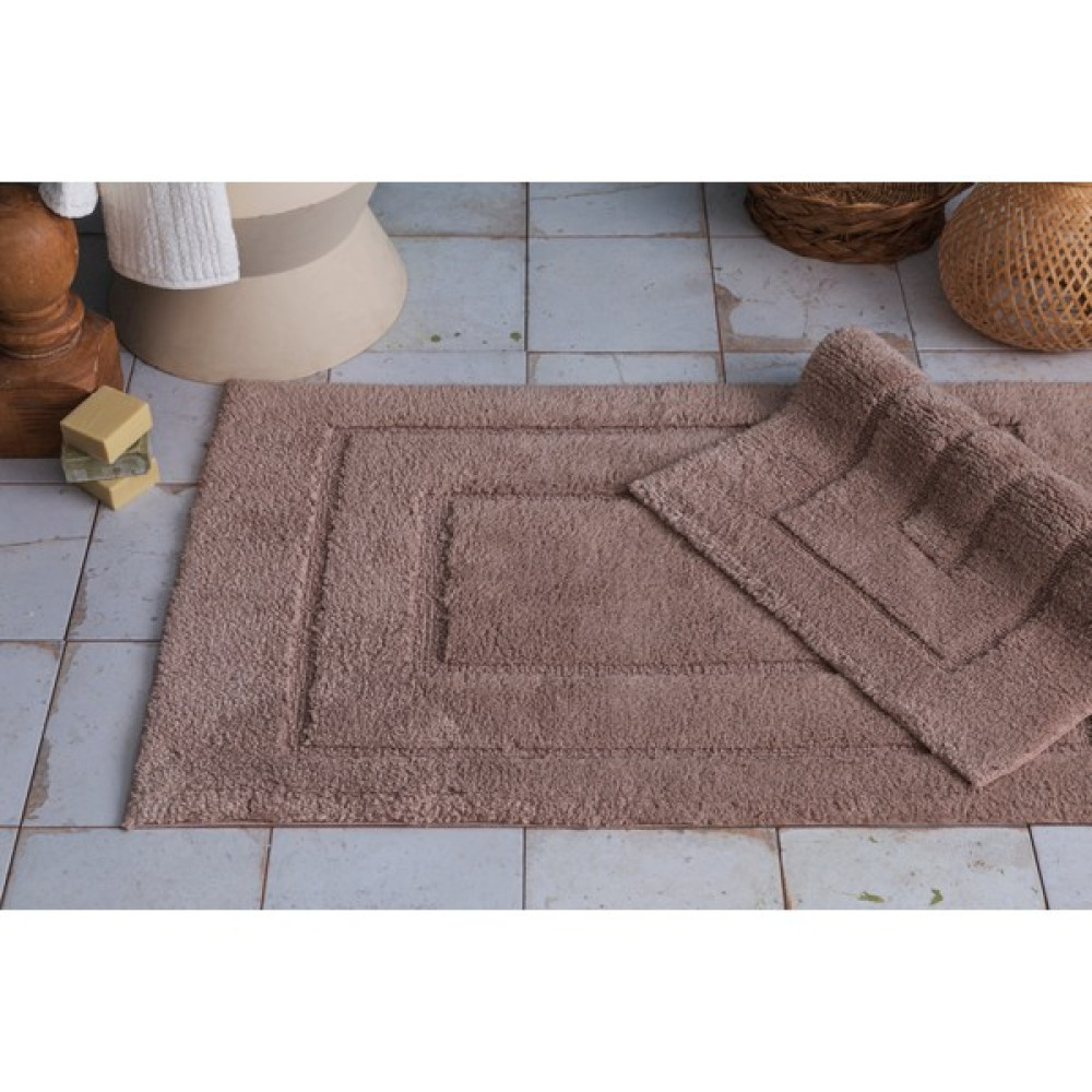 Apricitas Home Kahverengi Tafting 2'li Banyo Paspası Frame Klozet Takımı Fiyatı