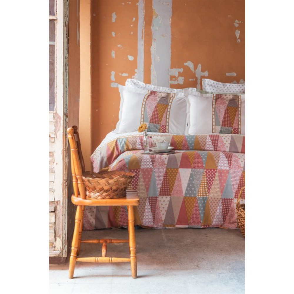 Apricitas Home Mariel Terra Çift Kişilik %100 Pamuk Dört Mevsim Nevresim Takımı - Terracotta - 220 x 230 cm Nevresim Takımı Fiyatı