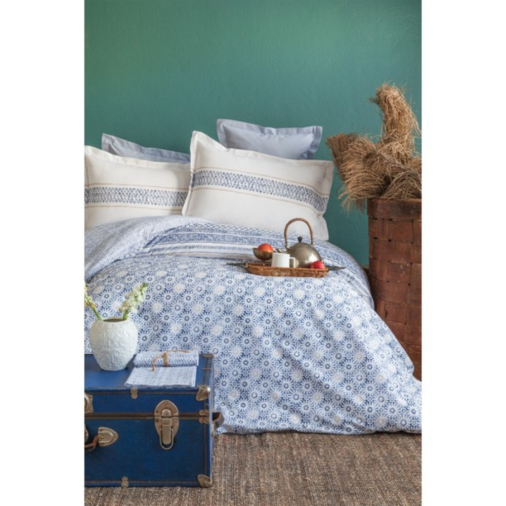 Apricitas Home Paradise Tek Kişilik %100 Pamuk Dört Mevsim Nevresim Takımı - Mavi - 180 x 230 cm Nevresim Takımı Fiyatı