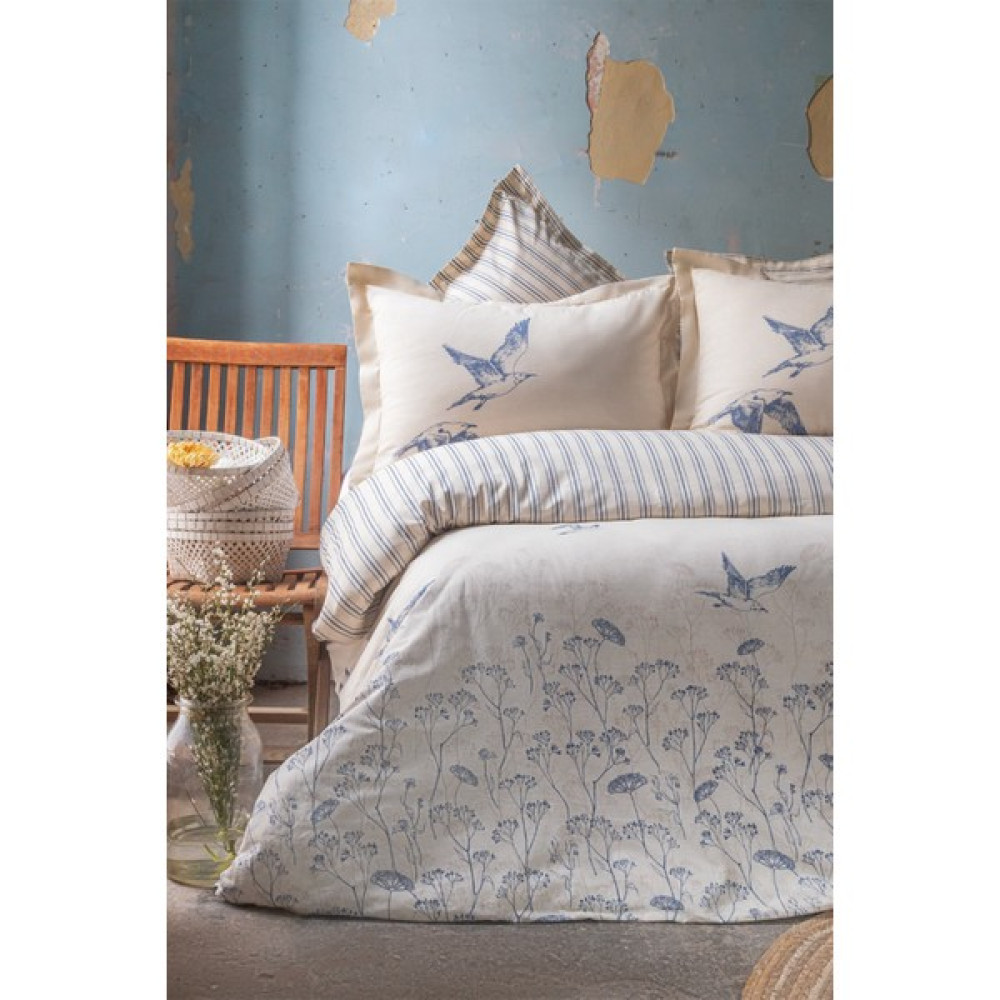 Apricitas Home Sawyer Çift Kişilik %100 Pamuk Dört Mevsim Nevresim Takımı - Mavi - 220 x 230 cm Nevresim Takımı Fiyatı