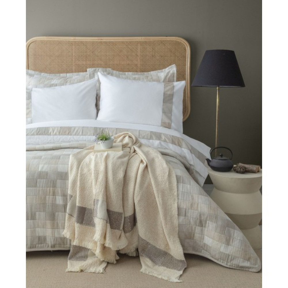 Apricitas Home Timeless Prime Set Piazza Bej Çift Kişilik Nevresim Takımlı Yatak Örtüsü Seti Battaniye - 230 x 240 cm Yatak Örtüsü Fiyatı