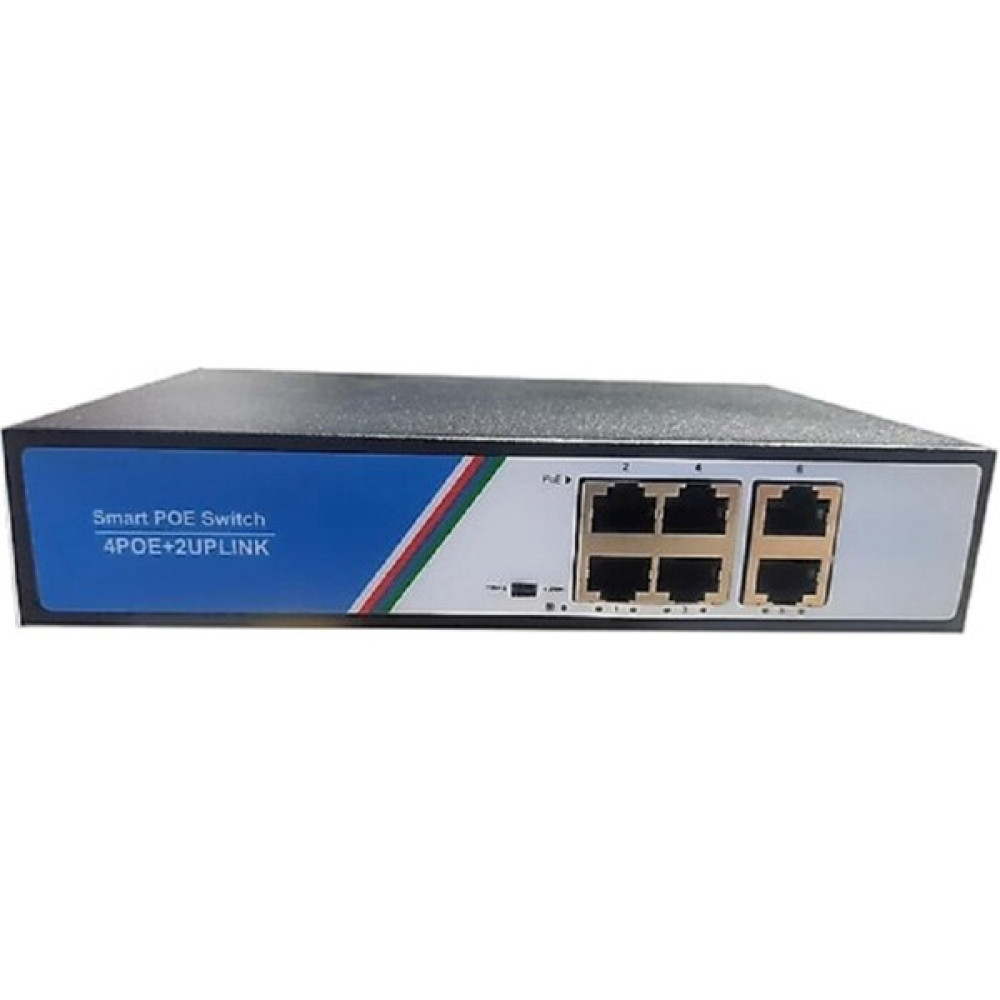 Apronx 4 Port Poe 78W Switch 10/100 4 Poe 2 Uplink Hub & Switch Fiyatı
