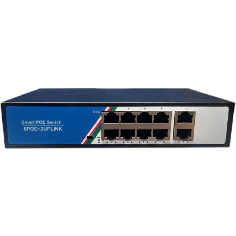 Apronx 8 Port 10/100 8 Port Poe + 2 Port 10/100 Uplink High Power 125W Poe Switch Hub & Switch Fiyatı