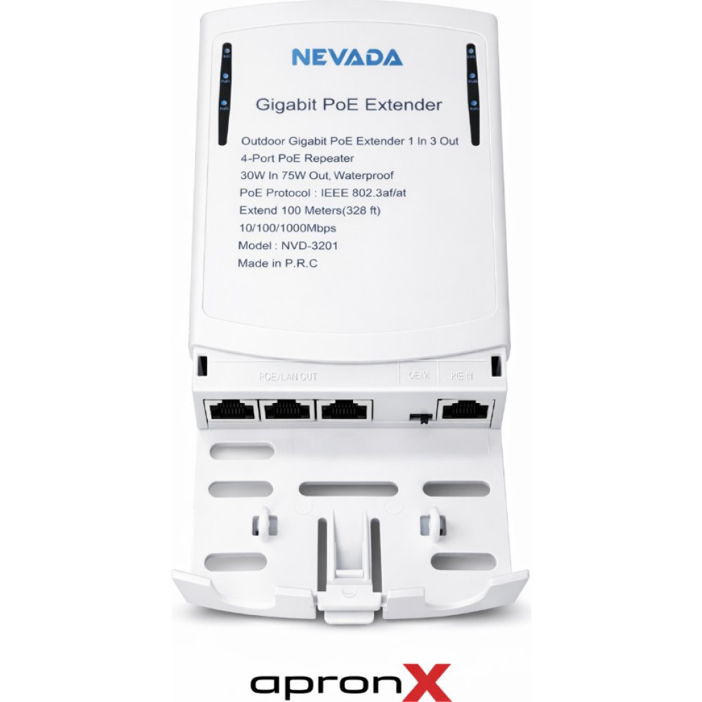Apronx NVD-3201 1 In 3 Gigabit Out Poe Repeater Extender Waterproof Network Aksesuarları Fiyatı