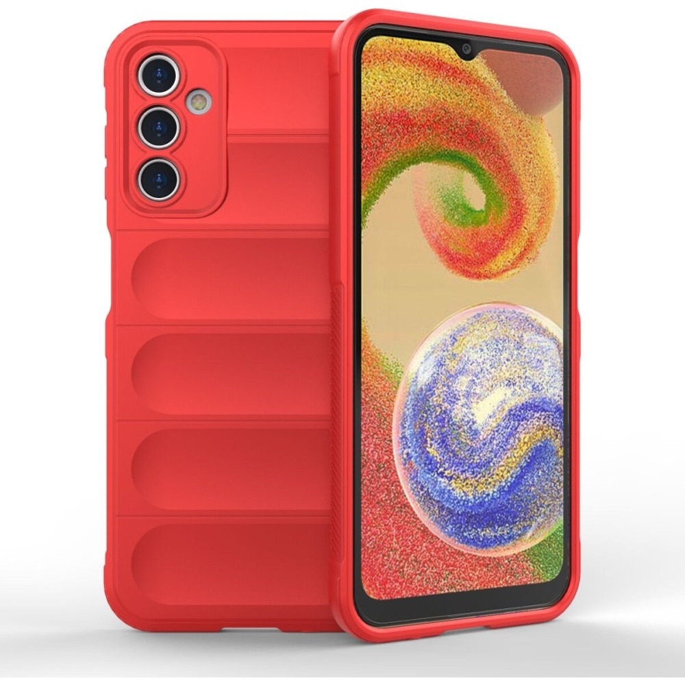 Apsuwa Samsung Galaxy A54 Kılıf Optimum Silikon Içi Kadife + Ekran Koruyucu - Kırmızı Cep Telefonu Kılıfı Fiyatı