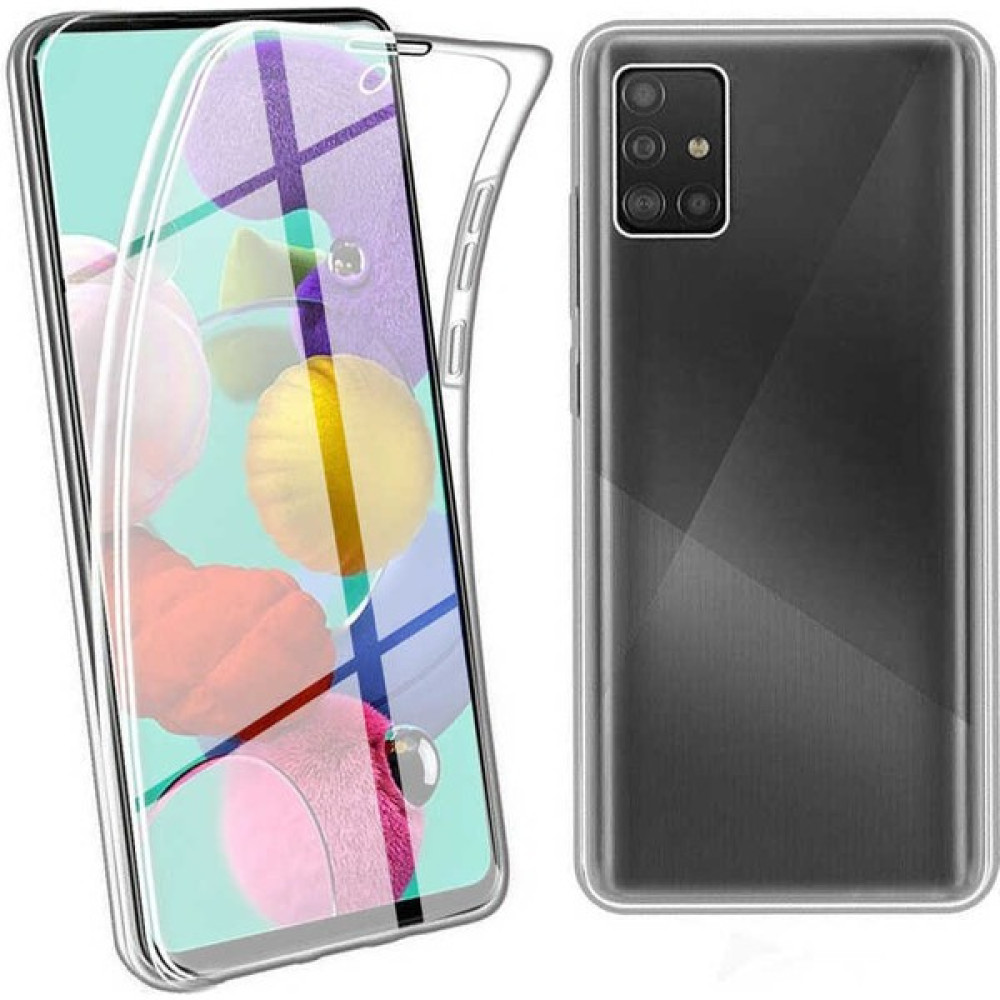 Apsuwa Samsung Galaxy M51 Kılıf Ön Arka 360 Koruma Şeffaf Silikon - Saydam Cep Telefonu Kılıfı Fiyatı
