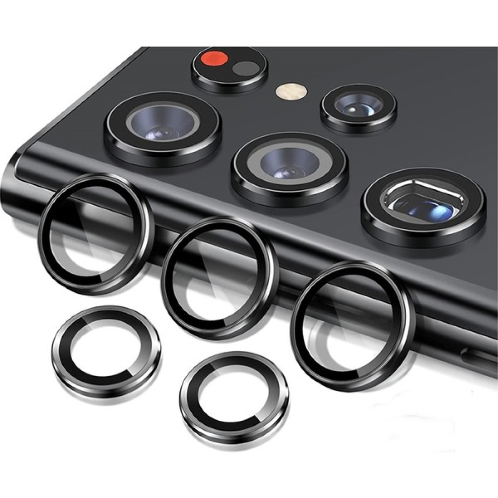 Apsuwa Samsung Galaxy S23 Ultra Kamera Lens Koruyucu Siyah - -- Cep Telefonu Ekran Koruyucusu Fiyatı