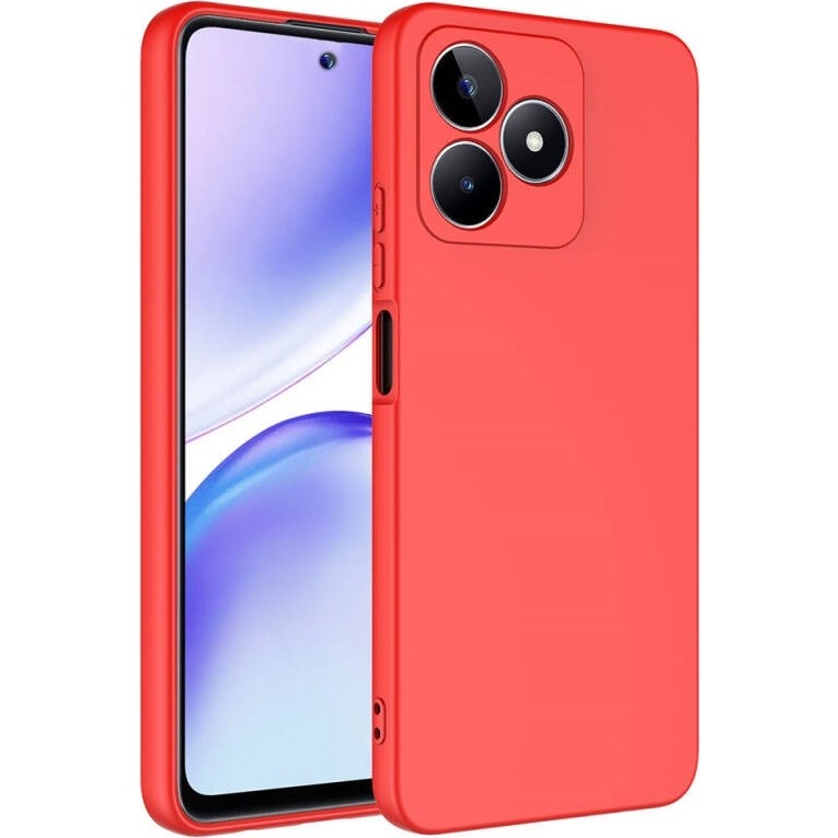 Apsuwa Tecno Spark 10 Kılıf Lansman Içi Kadife Silikon - Kırmızı Cep Telefonu Kılıfı Fiyatı