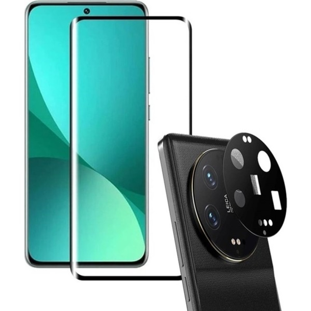 Apsuwa Xiaomi Mi 13 Ultra Kamera Lens Koruyucu + Ekran Koruyucu Ped - Siyah Cep Telefonu Ekran Koruyucusu Fiyatı